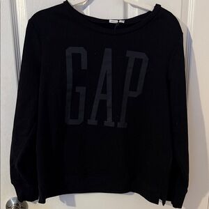 GAP Women's Classic Black Logo Sweatshirt